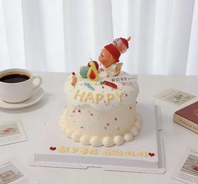 多款式~星星人吹蜡烛卡通蛋糕-低糖处理无添加