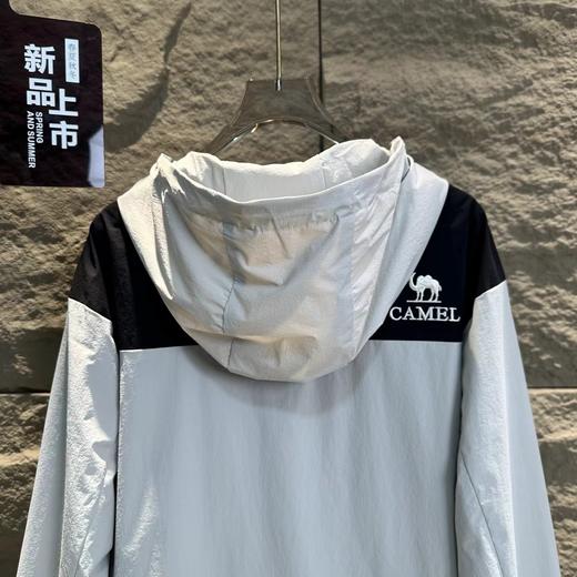 F032553通勤徒步户外运动防水防风拼色连帽冲锋衣外套 商品图13