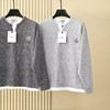 F032520春秋男士假两件卫衣宽松针织衫v领打底衫长袖T恤 商品缩略图2