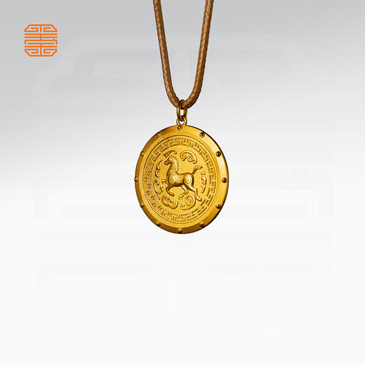 玺匠金铺《金马踏云》金马呈祥吊坠生肖马年福运吉祥足金项坠礼物 商品图3