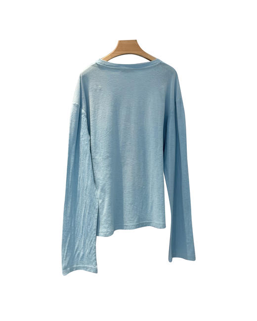 女款印花做旧长袖T恤la001 商品图1