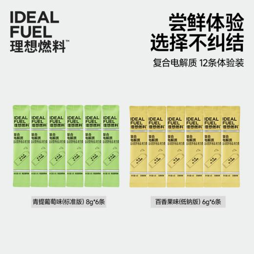 【体验装】理想燃料 | 复合电解质便携尝鲜装12条 青提葡萄味百香果味 商品图0