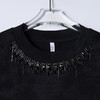 26T221SDSA男装2026新款高贵轻奢潮牌肌理流苏钻链短袖T恤百搭重工上衣 商品缩略图2