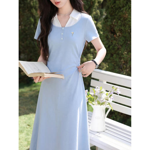 鹿向南【0328/20:00新品前一小时7折】蓝色连衣裙 商品图2