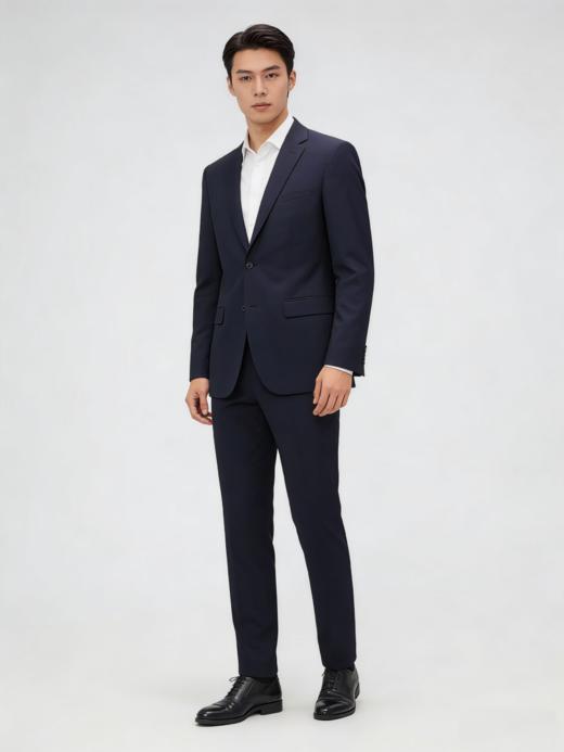 G2000男装SS26商场新款【BLACK】【可机洗/防静电/绵羊毛混纺】西裤61455062 商品图3