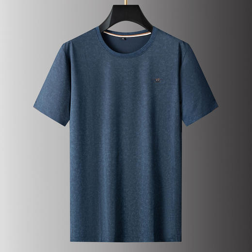 【DPS】大依优型大码男装夏季冰丝圆领短袖T恤运动休闲上衣半袖男士 商品图2