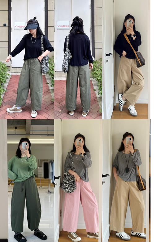 呼吸感-极简风宽松圆领薄长袖T恤【包邮+三天无理由退换】 商品图1