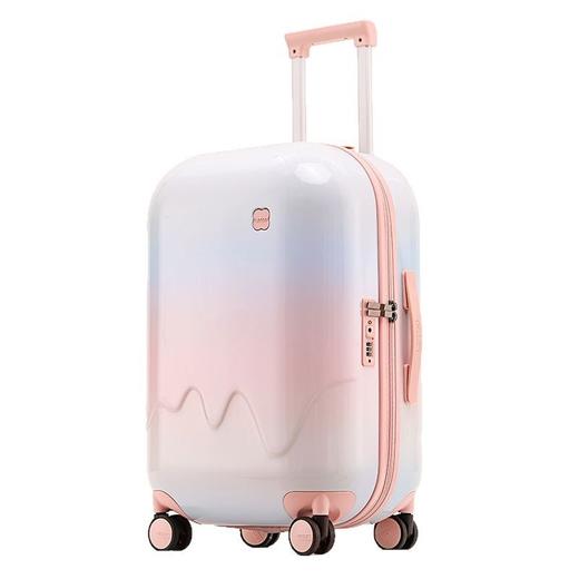 超值外贸单~泡芙雪糕系列LETOO行李箱女高颜值拉杆箱20寸登机箱学生密码箱渐变色旅行箱24/26/28寸 商品图4