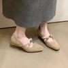 【秒杀】法式复古内增高绒面方头玛丽珍鞋女2026季新款一字带浅口单鞋低帮 商品缩略图2