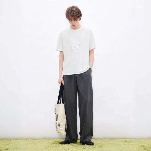 gxgjeans男装 老花小熊潮流时尚宽松圆领短袖T恤男生 26夏新品 商品图3