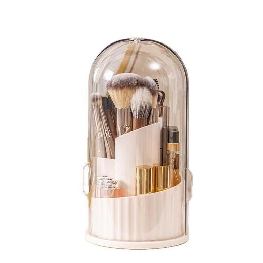 【防水防尘❗️旋转筒刷】化妆刷收纳筒口红眼影置物架桌面笔筒旋转防尘梳妆台化妆品收纳盒。ya 商品图4