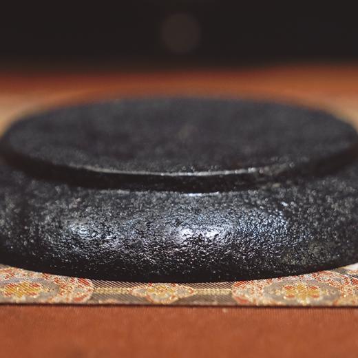 【迟光闪耀大漆浅盘】亚光铜箔圈足茶盘 商品图3