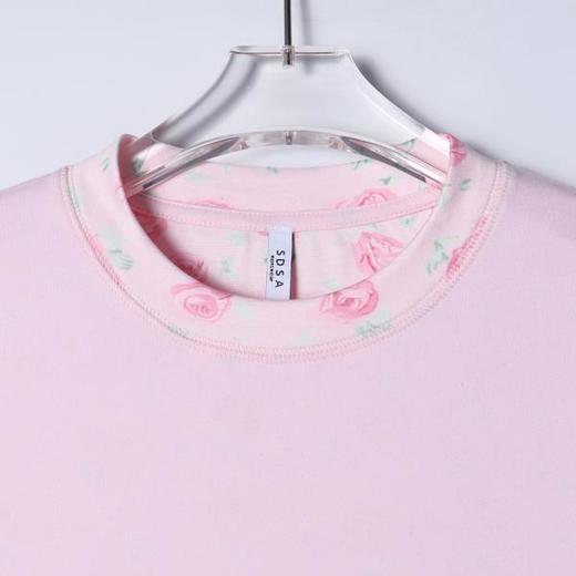 26T219SDSA男装2026新款高贵轻奢潮牌玫瑰花印花圆领短袖T恤百搭简约潮 商品图3