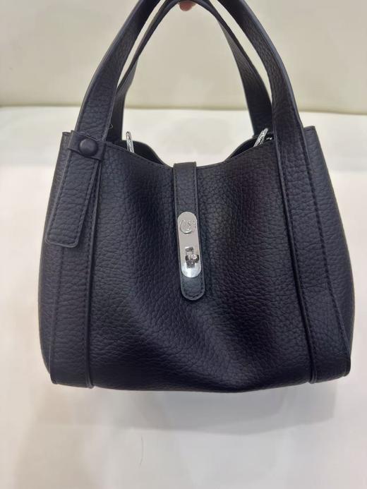 荔枝纹小号水桶包（大象灰 黑） 商品图5