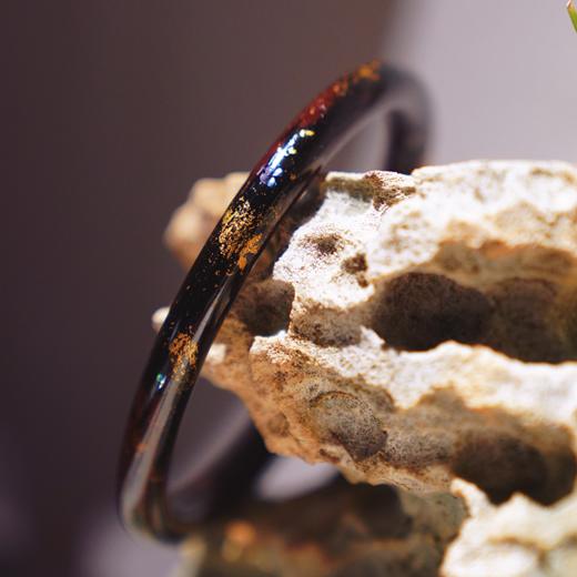 【紫金碟梦大漆手镯】特细圆镯6mm 商品图7