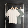 F032501春季新款纯色定染工艺舒适百搭圆领打底短袖T恤 商品缩略图0