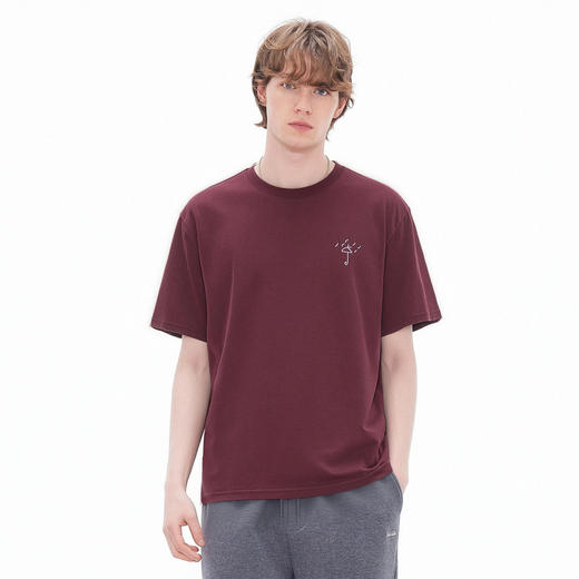 gxgjeans男装 多色简约休闲小标刺绣圆领短袖T恤男生 26夏新品 商品图1