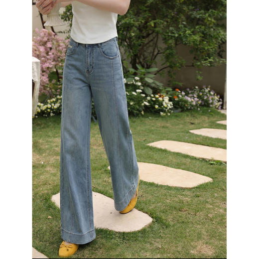 鹿向南【0328/20:00新品前一小时7折】蓝色牛仔裤 商品图3