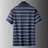 【DPS】【纯棉】大依优型大码男装夏季翻领条纹polo衫短袖舒适休闲上衣 商品缩略图4