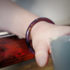 【沉华·紫韵金晖大漆手镯】特细圆镯6mm 商品缩略图1