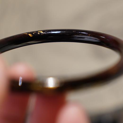 【紫金碟梦大漆手镯】特细圆镯6mm 商品图2