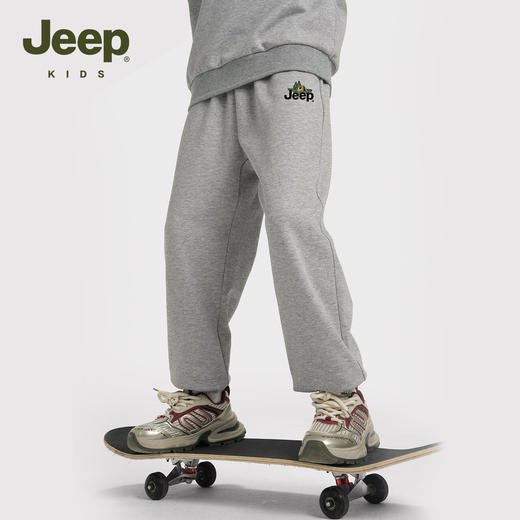 【儿童服饰丨JeepKids吉普儿童户外运动卫裤】120-175码可选，精选长绒棉，亲肤柔软，耐穿易打理，松紧裤腰，穿脱方便，版型挺括，上身舒适无拘束，多种款式可选 商品图1