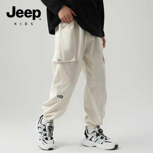 【儿童服饰丨JeepKids吉普儿童户外运动卫裤】120-175码可选，精选长绒棉，亲肤柔软，耐穿易打理，松紧裤腰，穿脱方便，版型挺括，上身舒适无拘束，多种款式可选 商品图5