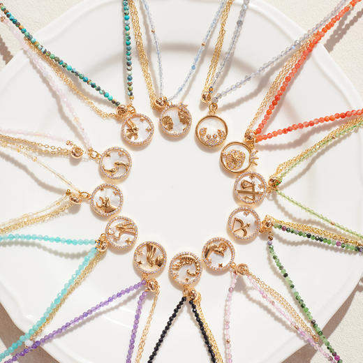 【清仓特价 售完不补】【十二星座项链手链】Manreya十二星座水晶项链、手链款丨提升能量、生日礼物、送闺蜜 商品图2