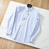 F032534春季新款休闲日常高品质男士纯棉条纹长袖衬衫 商品缩略图5