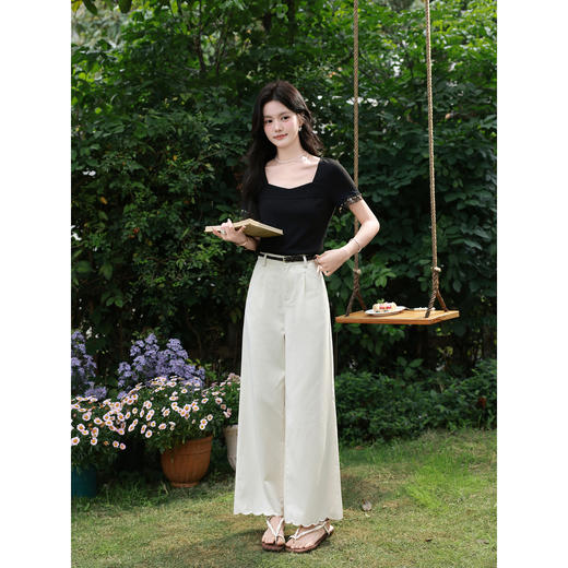 鹿向南【0328/00:00新品前一小时7折】黑色T恤 商品图4