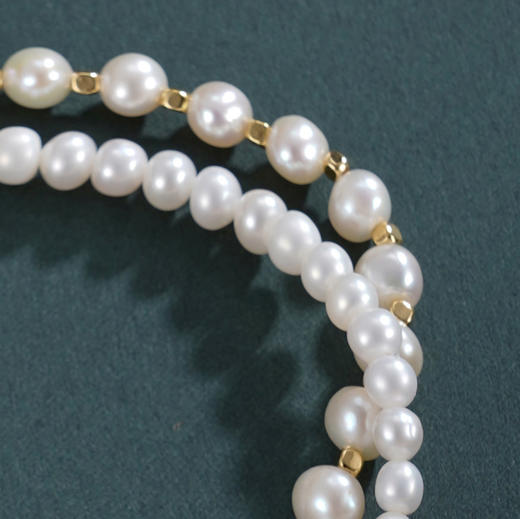 子佩集【珍爱情结】珍珠惜王妃手链【ZZSL003】4.5-6mm珠镀金蝴蝶结2601 商品图2
