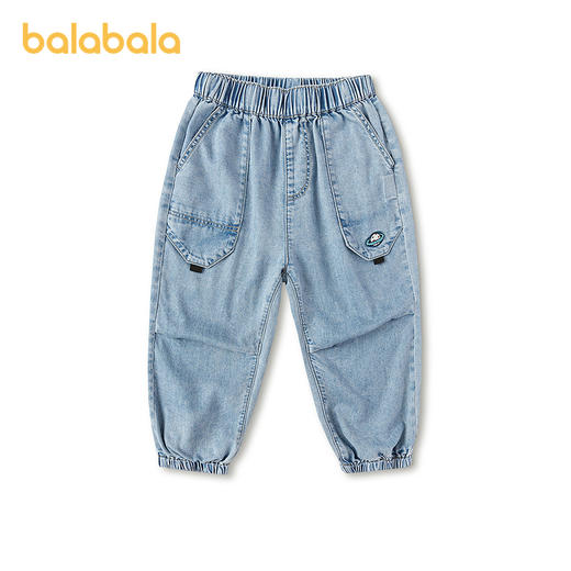 【商场同款】巴拉巴拉童装儿童长裤男童2026新款夏季伞兵束脚裤子 商品图1