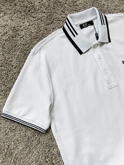 THS-限时 bos家 男士珠地网眼舒适透气翻领polo 4色 AH2515 商品图10