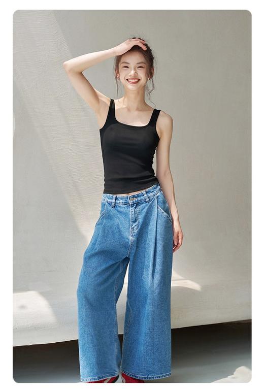 宽肩带美背打底背心，方领 + 宽肩带 = 直角肩魔法 商品图3