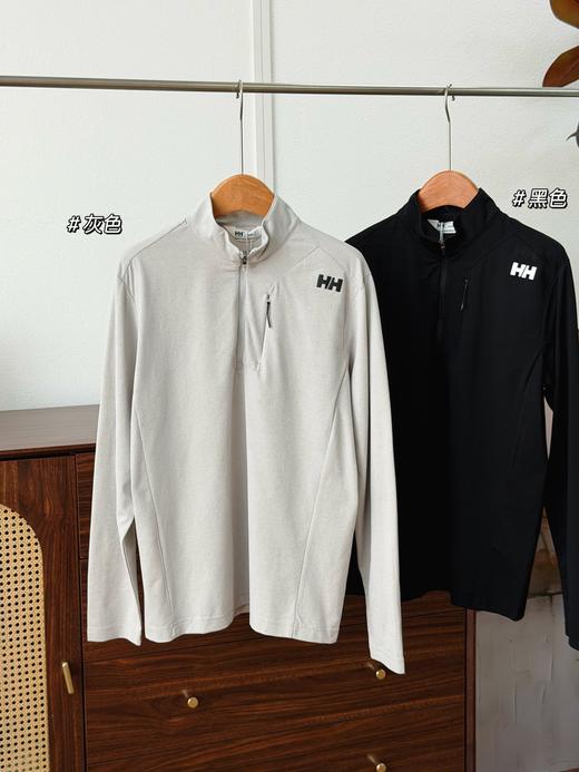 一店k （贸易公司货！）轻户外党本命！吸湿速干小暗格面料！H/H 26年春季新款男士半拉链长袖T恤！ 商品图7