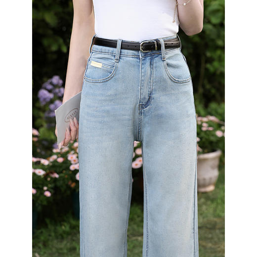 鹿向南【0328/20:00新品前一小时7折】蓝色牛仔裤 商品图2