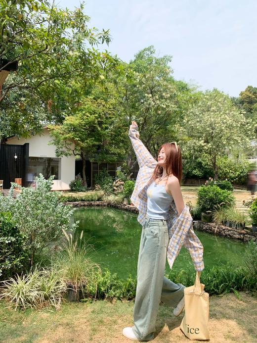 <曾小咸推荐>3.27现货秒杀 ！微信超特价！韩系撞色格纹衬衫 日常159.99 立减90 秒杀69.99！！ 商品图9