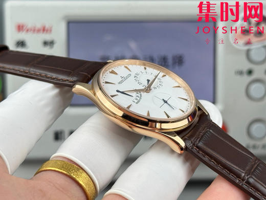 GF积家大师系列1372520“小丑” Master Ultra Thin Réserve de Marche超薄大师动显日历 938一体机 男士腕表 商品图5