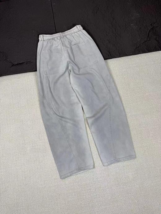 F032533春季新款男款字母万针刺绣针织弯刀直筒廓形牛仔休闲长裤 商品图3