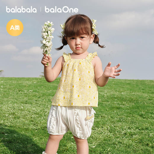 【balaOne】巴拉巴拉宝宝背心婴儿上衣女童夏季2026新款甜美时尚 商品图2