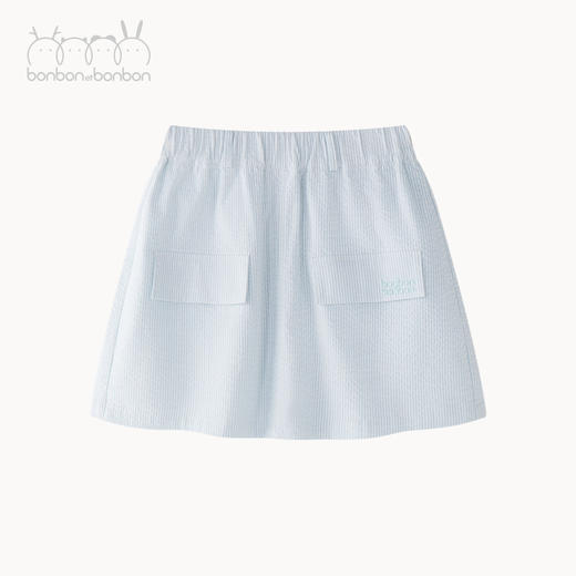 木耳边条纹背心/裤裙套装 商品图4