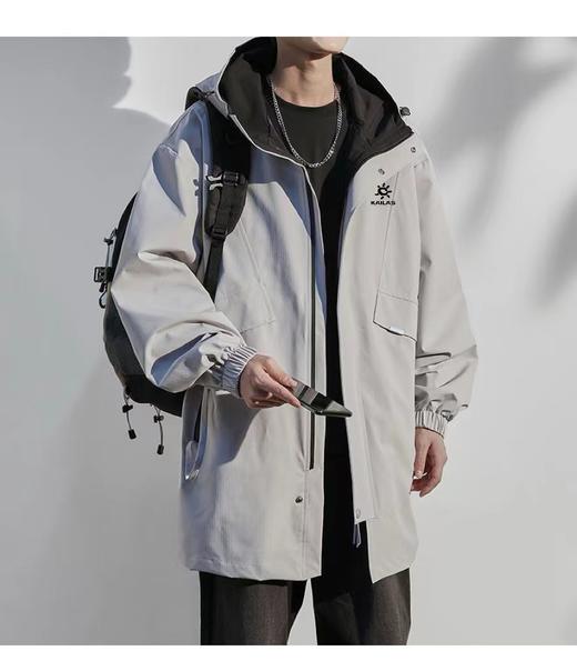 F032536登山户外防风防水连帽情侣同款两色连帽薄外套 商品图5
