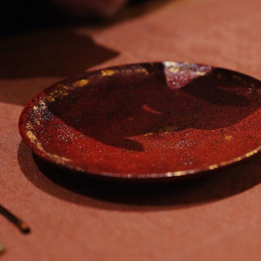 【赤壁霞光非遗大漆盘】金箔朱漆茶盘 商品图4