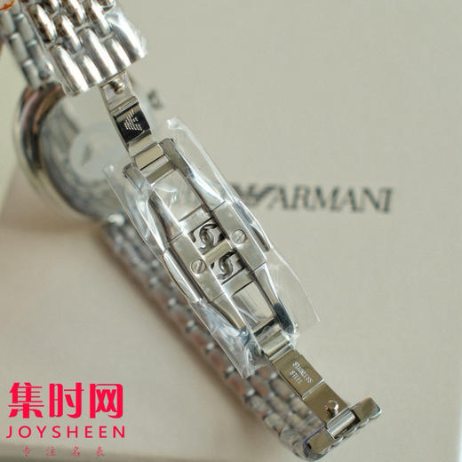 原单阿玛尼AR11706 女士腕表｜白鹿同款“白月光”女表，椭圆贝母盘+钢带 商品图7
