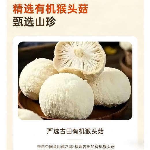 猴头菇脆片零食原味  精选福建古田有机猴头菇 非高温油炸 真空低温脱水 健康又美味 80克/罐 商品图3