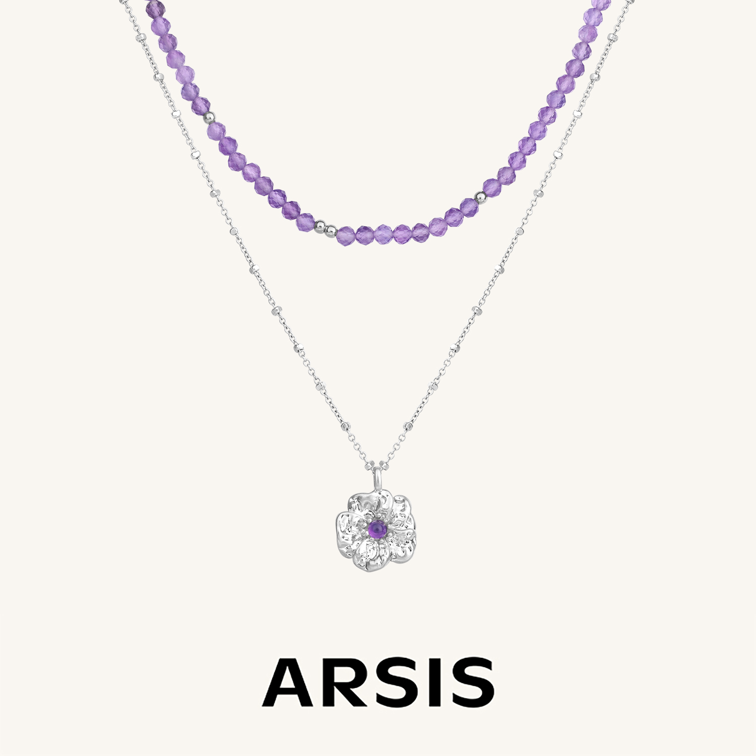 ARSIS 丨 繁绮系列 繁花风影双层叠链