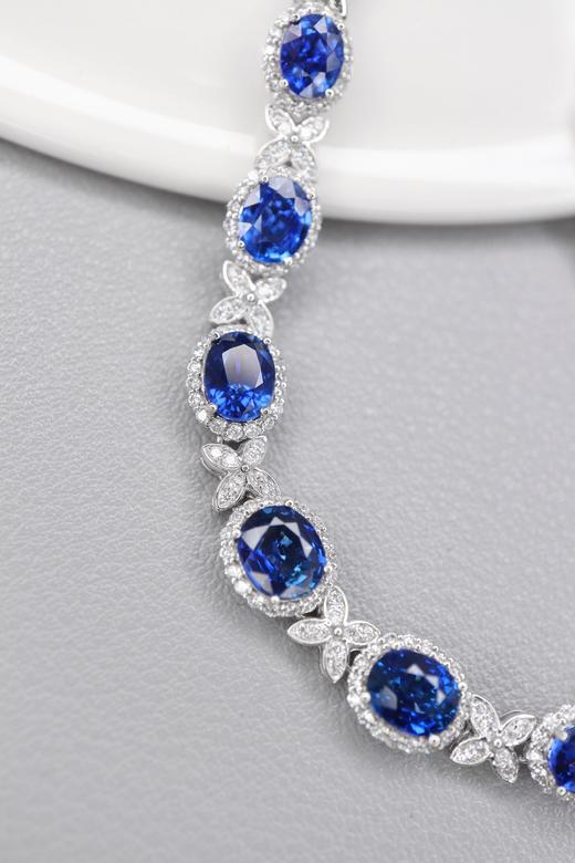 5.8克拉蓝宝石手链 商品图0