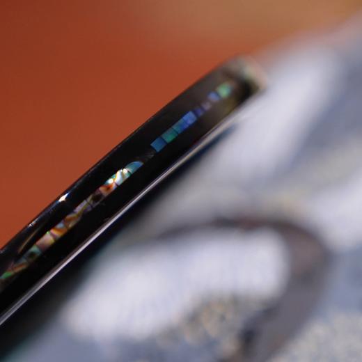 【宝光锦绣螺细镶嵌大漆手镯】紫光檀木质、古典方镯女士手作饰品 商品图6