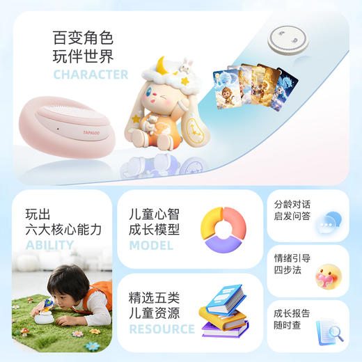 奇碰TAPALOO丨儿童AI智陪玩具 3-10岁陪伴聊天益智送礼海量资源（额外再加赠盲盒一个，到手两个盲盒） 商品图2