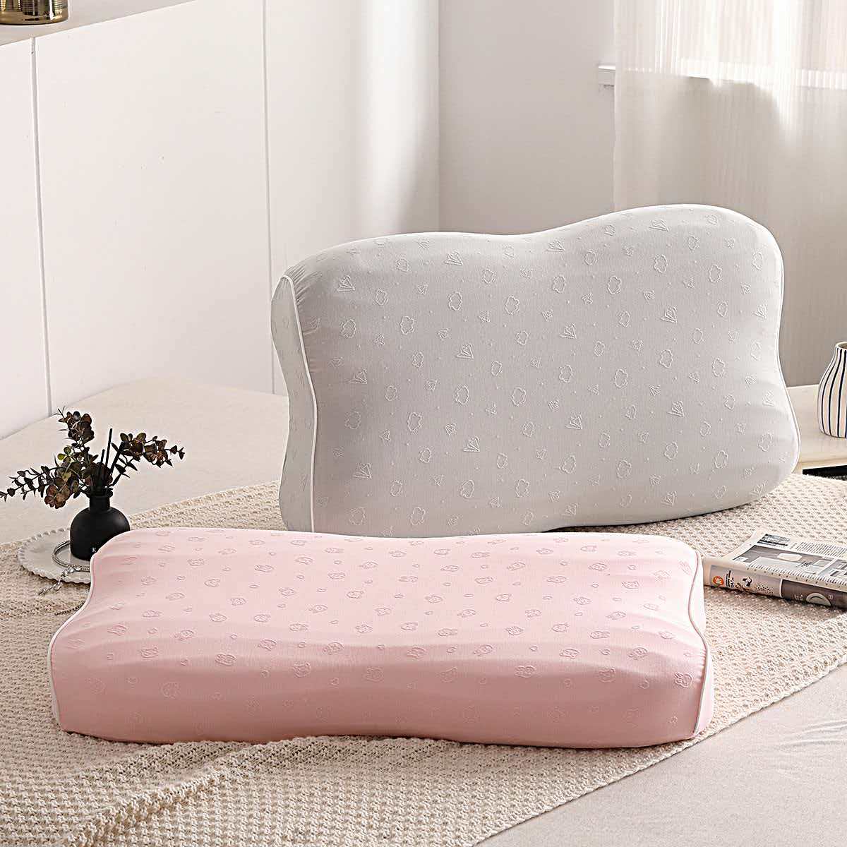 丝韵轩生物聚氨酯蝴蝶枕 零压记忆棉枕【30天试用不满意包邮退】